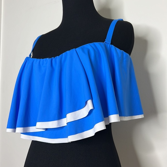 CONTOURS by COCO REEF Shapemaker Swimwear Agate Bandeau Azure Top 16/40D - Picture 7 of 15